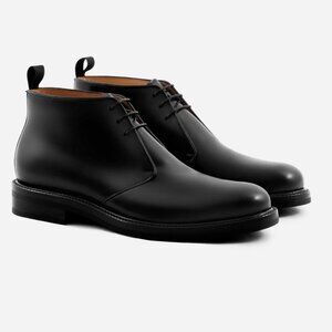 NEW BECKETT SIMONON Laval Chukka Leather Boots Black Leather Men's 10